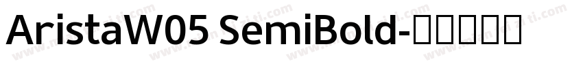 AristaW05 SemiBold字体转换